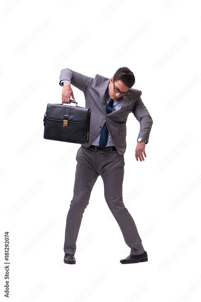 Puppet businessman isolated on white background Puppet businessman isolated on white background