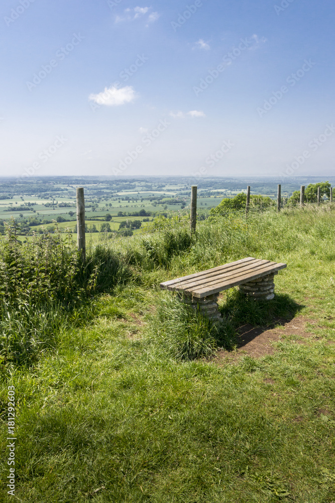 Bench With a Countryside View Bench With a Countryside View