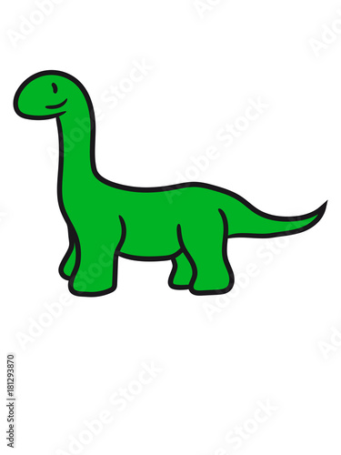 langhals hals lang s     niedlich klein kinder gro   comic cartoon dinosaurier saurier dino
