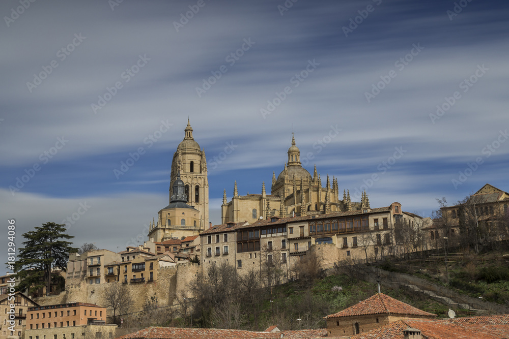 View of the Cathedral of Segovia.