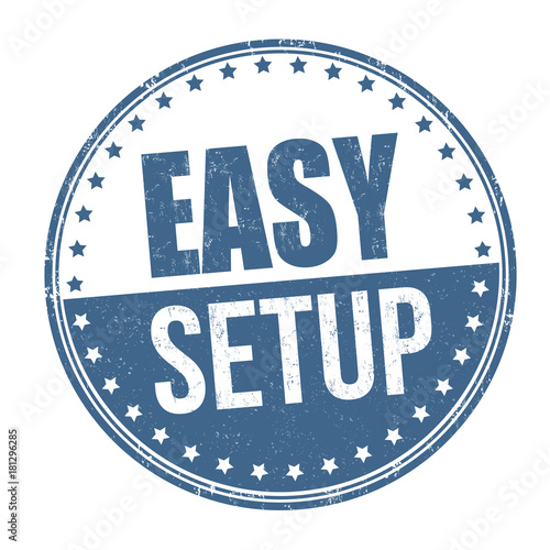 Easy setup grunge rubber stamp