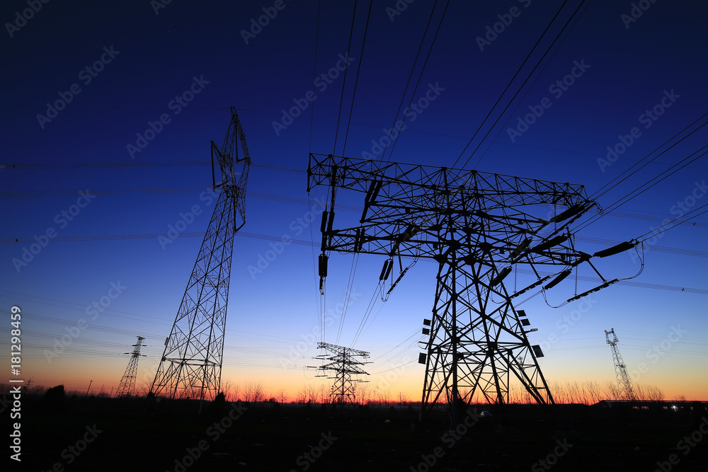 Fototapeta premium High piezoelectric tower, outside