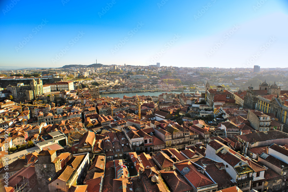 Vista aérea de Oporto, Portugal