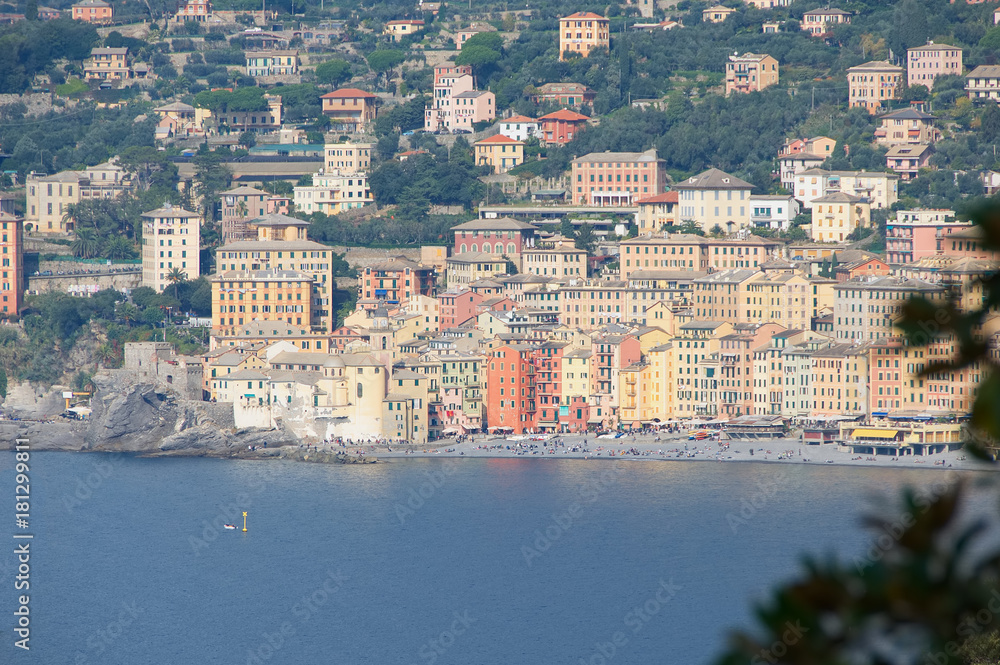 Fototapeta premium Camogli view - Ligurian sea - Liguria - Italy