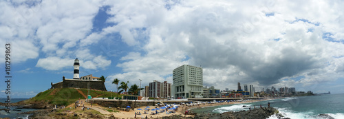 Fotografía Panoramic View of Barra Lighthouse in Salvador Bahia Brazil