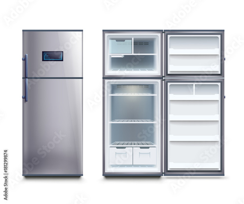steel fridges set