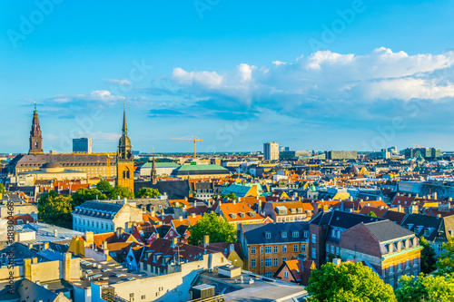 Canvas Print Aerial view of copenhagen