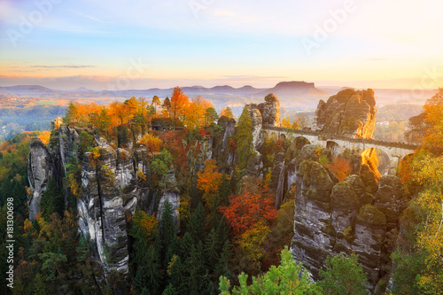 Bastei bridge in Saxon Switzerland