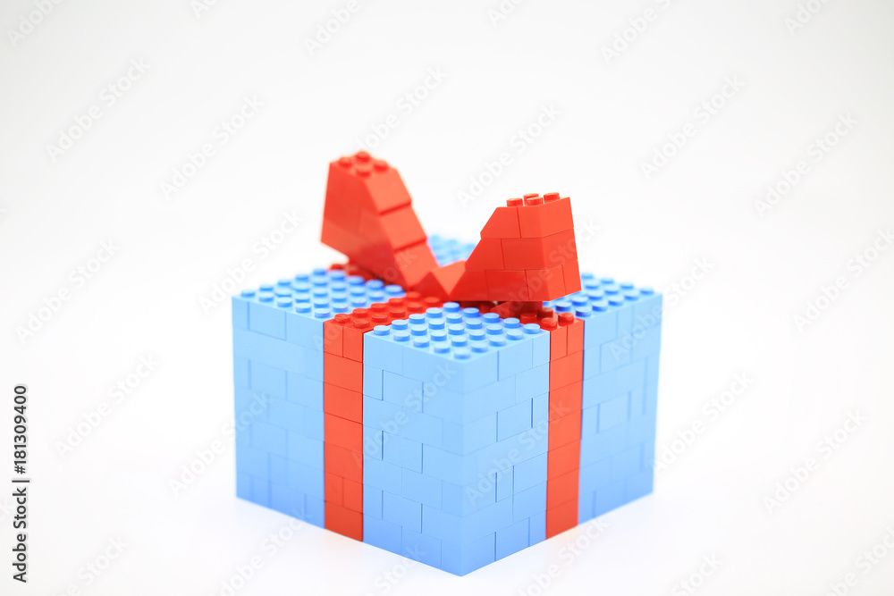 Fotobehang met christmas gift isloated #181309400