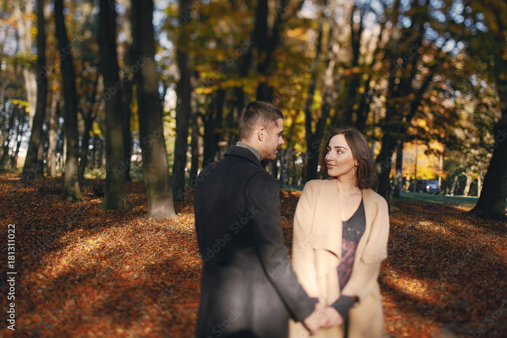 Fototapeta premium couple in the park