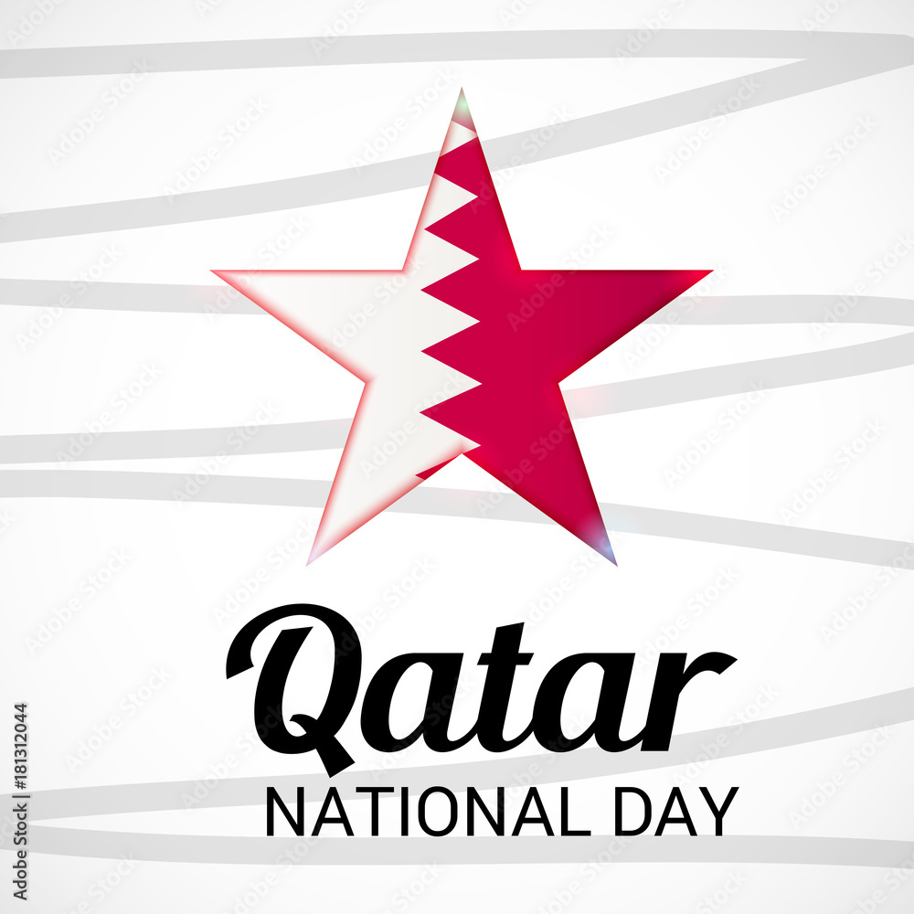 Obraz premium Qatar National Day.