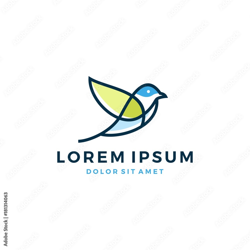 bird leaf logo vector bird leaf logo vector