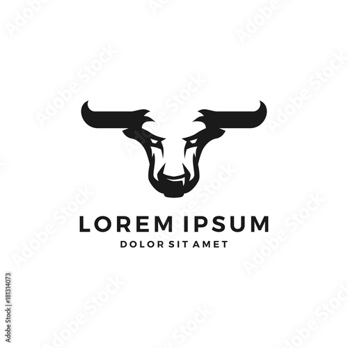 bull el toro logo vector head