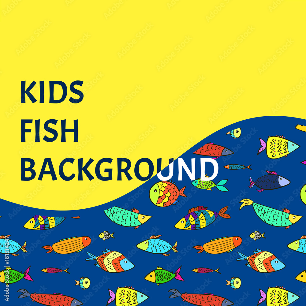 Kids Fish Vector Colorful Fish Pictures For Kids