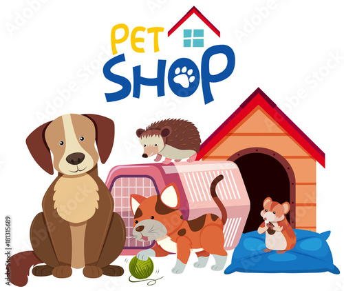 Cute pets by the pethouse