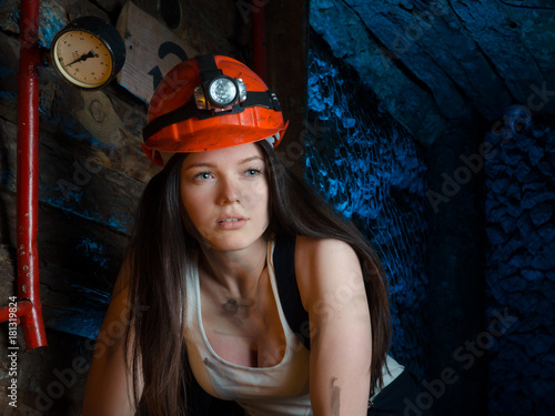 cosplay on the miners in the mine