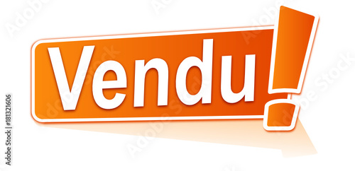 vendu sur étiquette orange