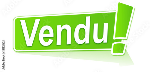 vendu sur étiquette verte