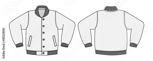 Illustration of varsity jacket