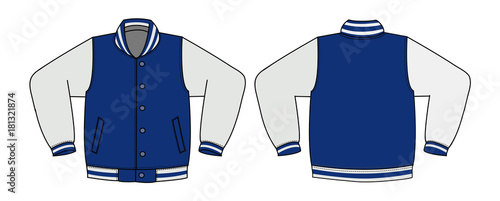 Illustration of varsity jacket photo