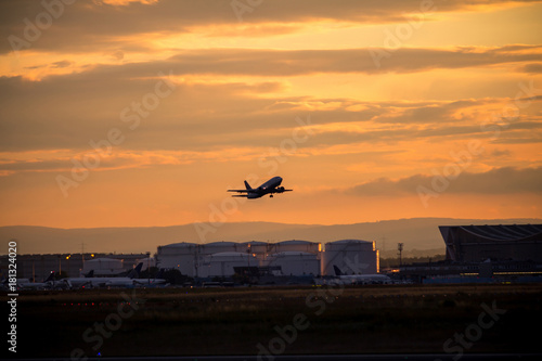 Airplane taking off