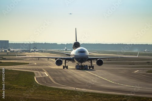 Airplane on the runway