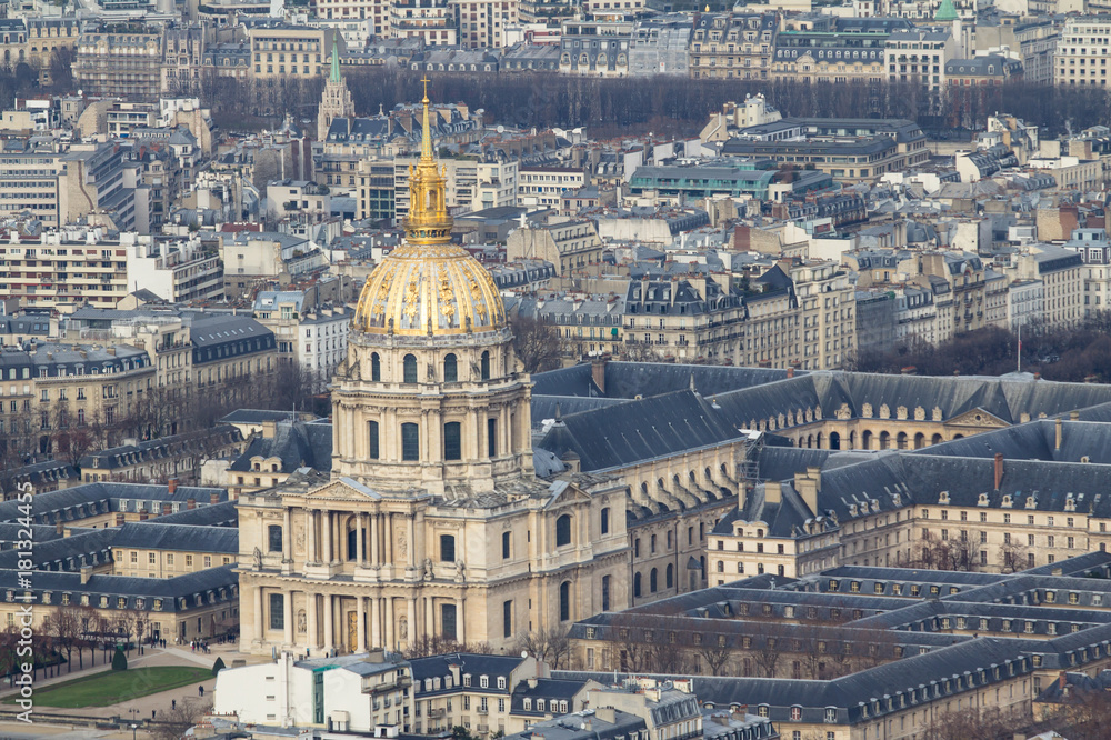 Cathedral Les Invalides in Paris..