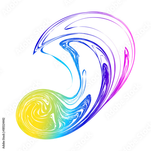 abstract rainbow blot blur ...