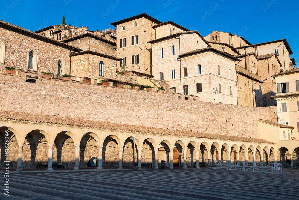 Assisi, Italy. View of old city