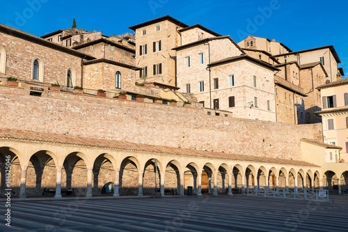 Assisi, Italy. View of old city