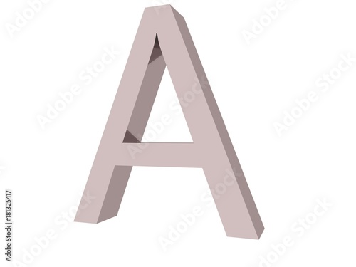 alphabet argent brossé