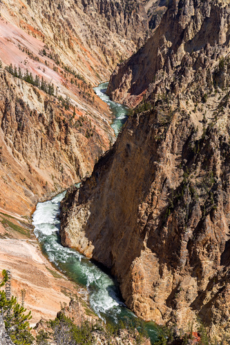 Yellowstone river  Wyoming  USA