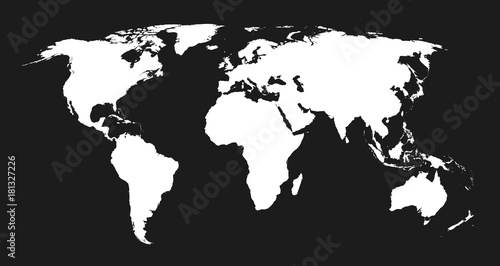 World Map stylisée, NetB photo