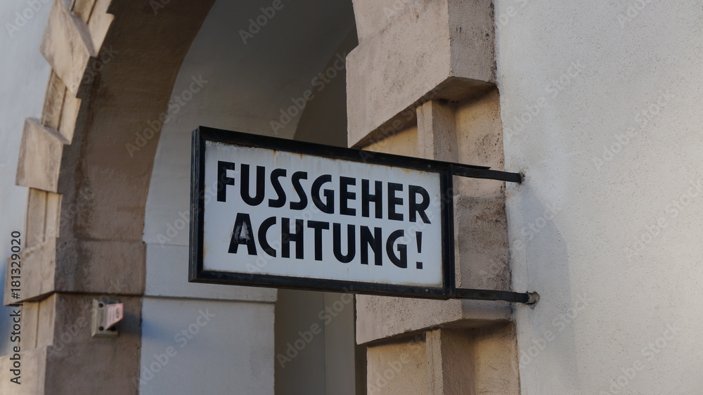 Fototapeta premium Fußgeher