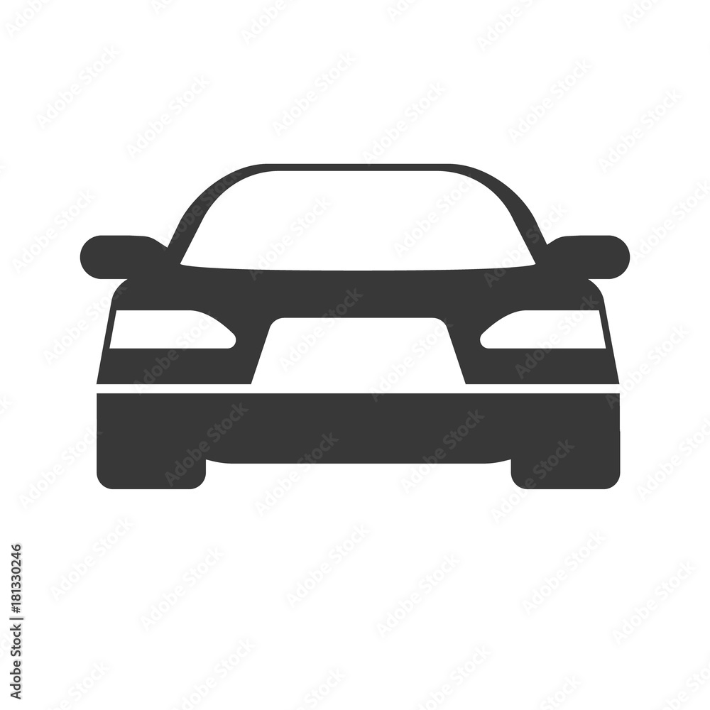 Vector Simple car icon, isolated on white Vector Simple car icon, isolated on white