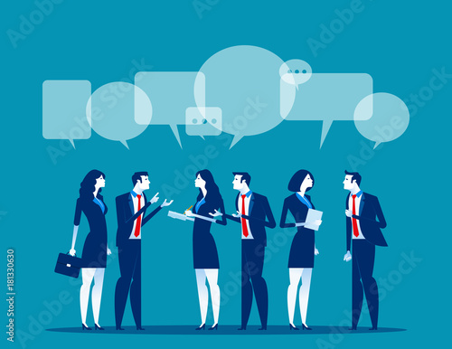 Business corporate meeting. Concept business vector illustration.