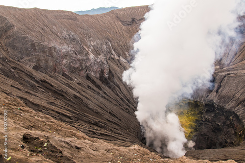 beautiful Volcano Mount Bromo at java island in Indonesia.