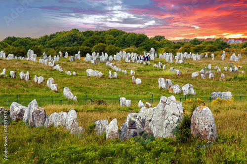 Carnac. Les alignements de Ménec, Morbihan, Bretagne