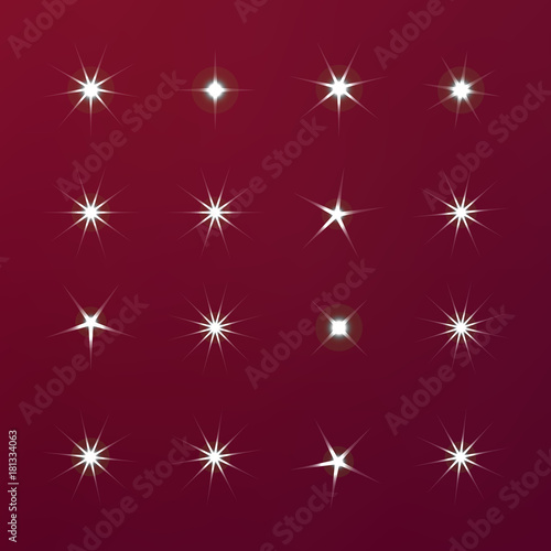 Bright firework, decoration twinkle, shiny flash. Glowing light