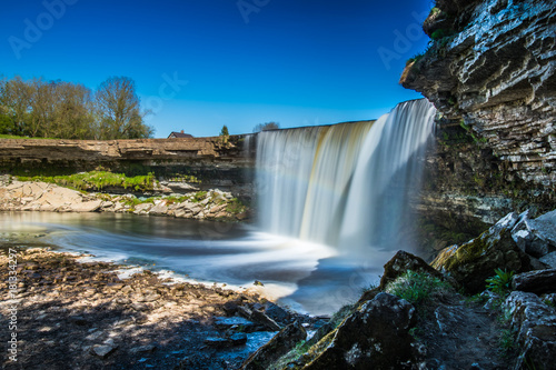 A beautiful view to the waterfall