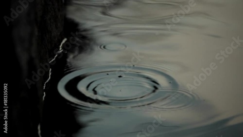 Water drops on River Surface
