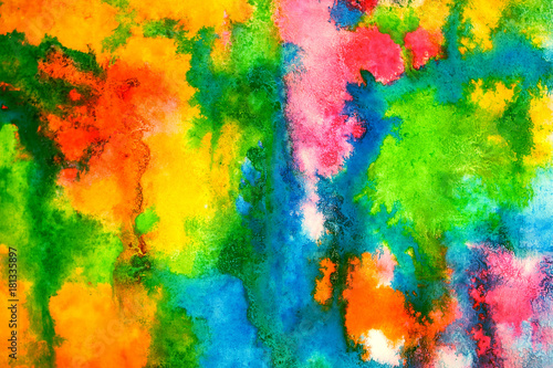 Abstract watercolor multicolored background.