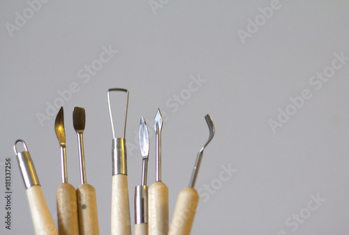 Φωτογραφία Tools for sculpting from polymer clay