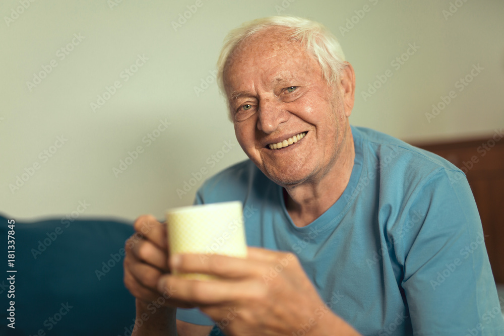 Portrait of senior man at home Portrait of senior man at home