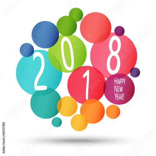 Happy New Year 2018 background