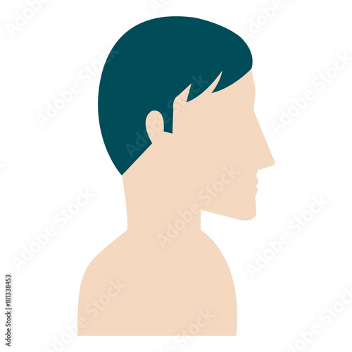 man profile shirtless avatar character