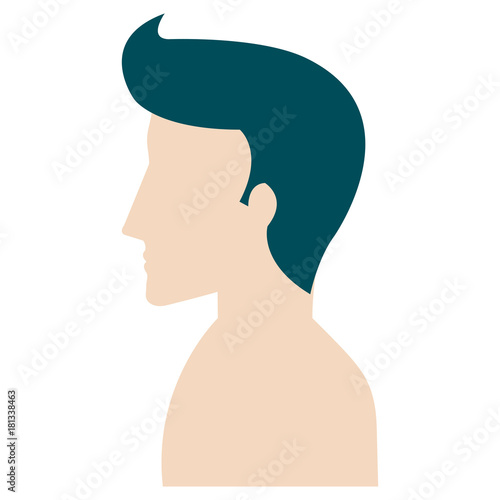 man profile shirtless avatar character