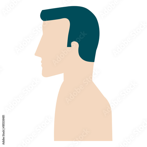 man profile shirtless avatar character