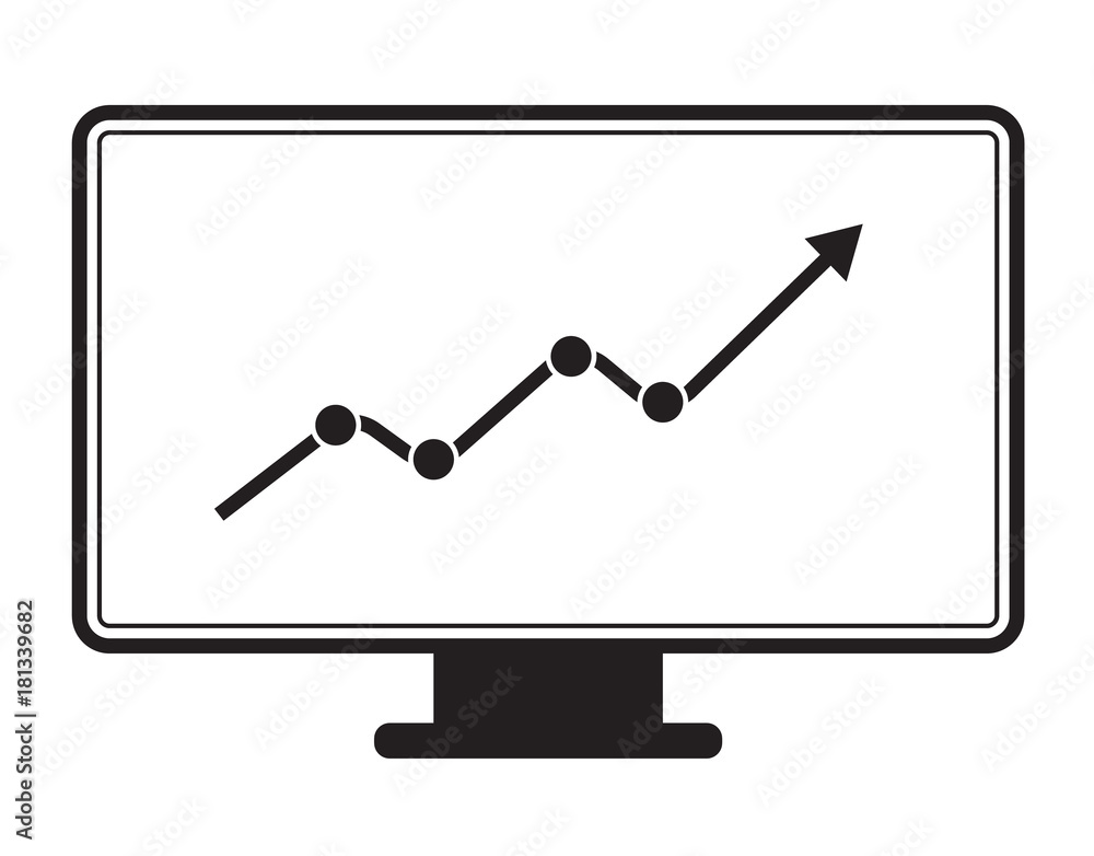 marketing monitor icon on white background. marketing monitor sign. flat style. computer analysis symbol. marketing monitor icon on white background. marketing monitor sign. flat style. computer analysis symbol.