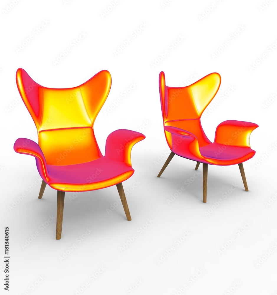 3d illustration of chair. white background isolated. icon for game web. 3d illustration of chair. white background isolated. icon for game web.
